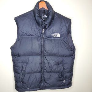 Mens Black The North Face Down 700 Nuptse Vest Sz Lg